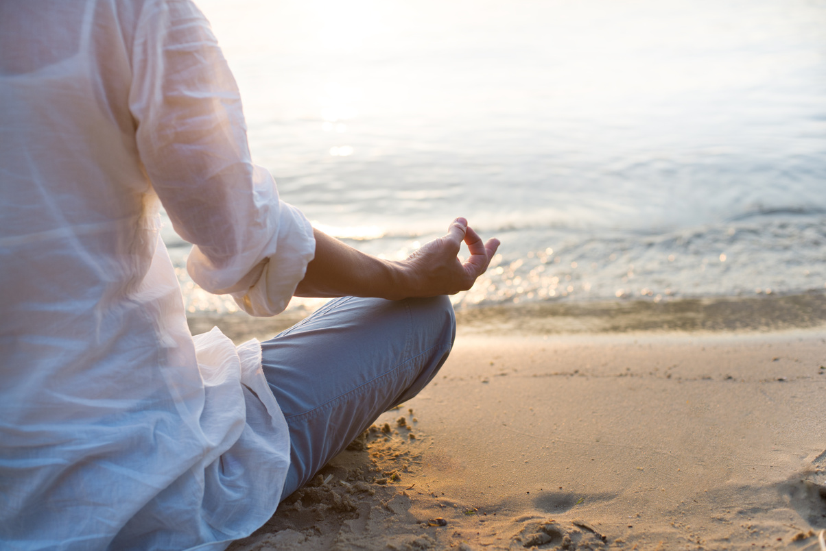 Woman meditating